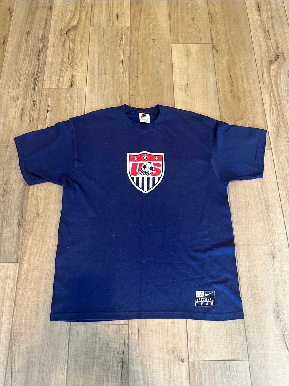 Nike Navy USA Soccer Crest Short-Sleeve Tee